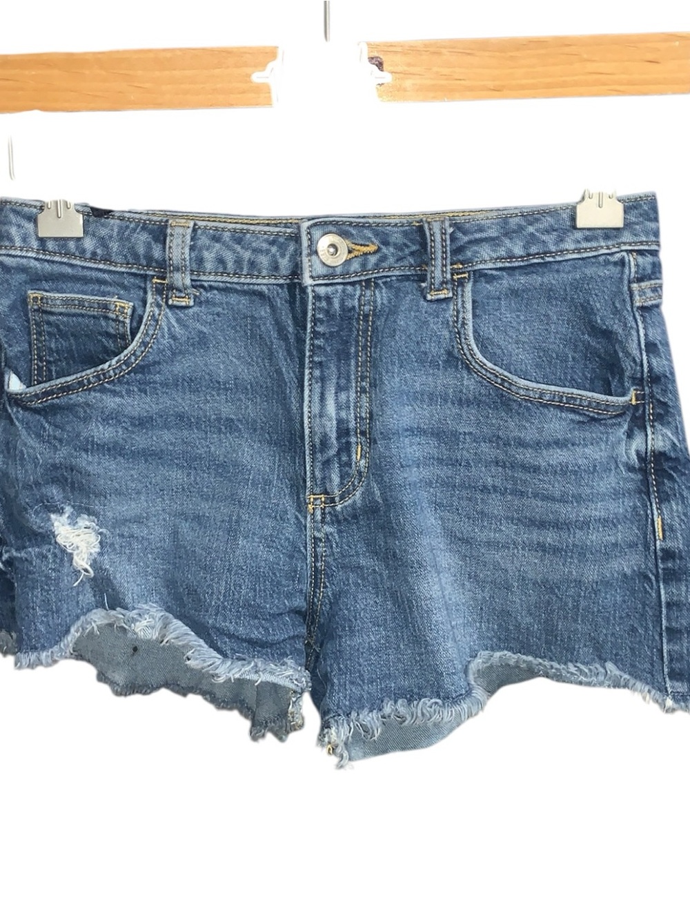 Art Class Girls 10/12 Distressed Blue Denim Jean Shorts